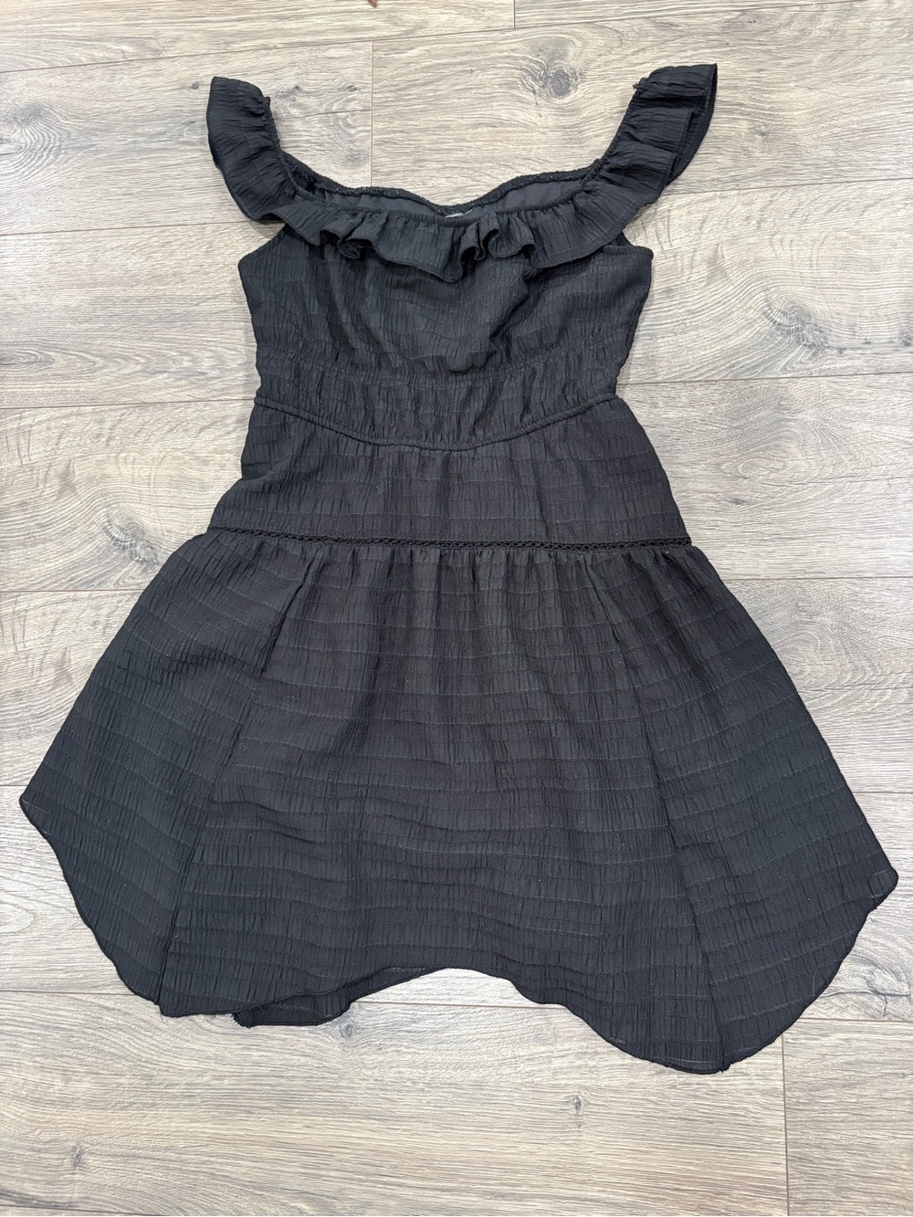 ***SOLD***wild fable Black Ruffled Mini Dress